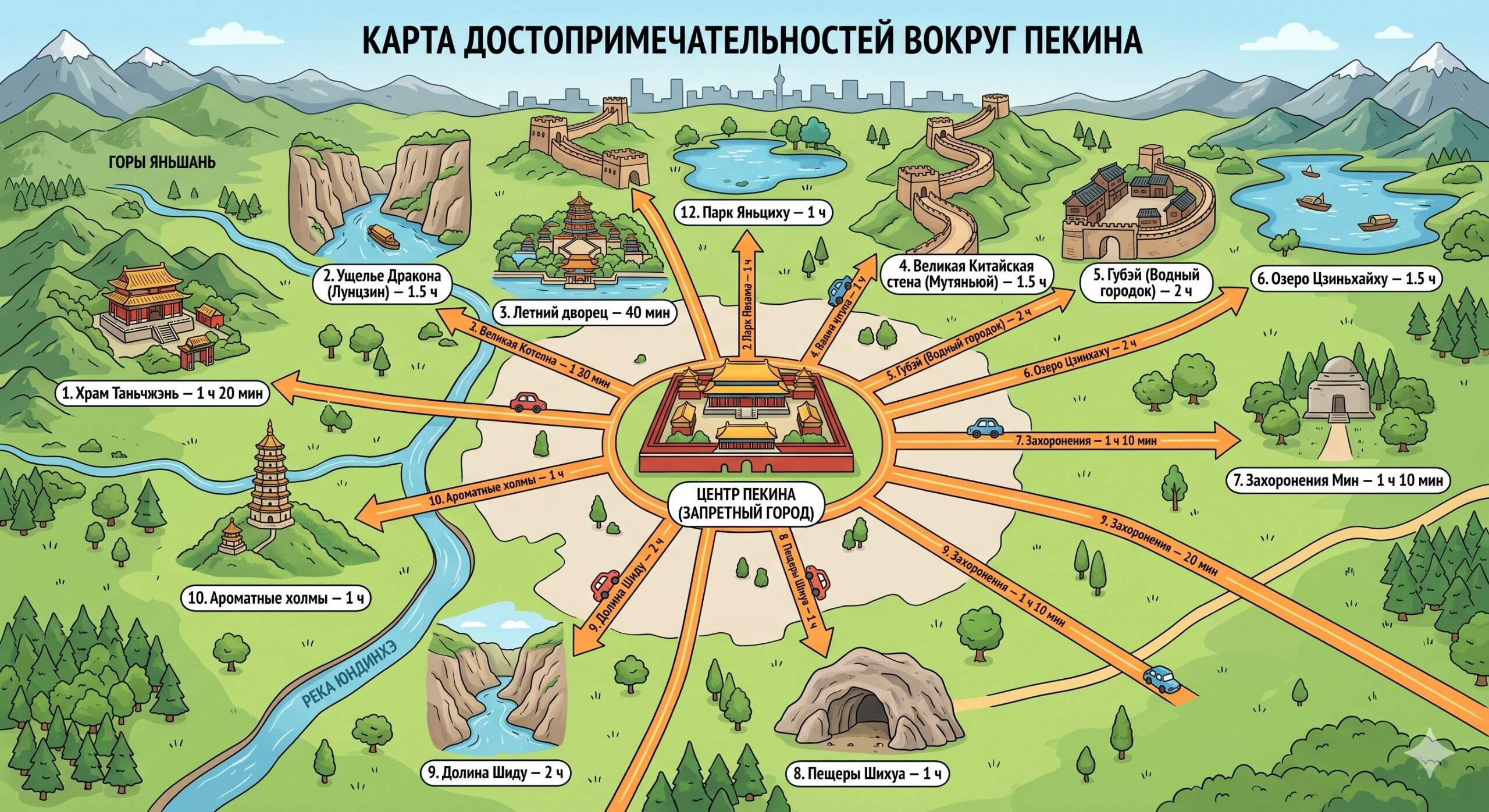 Топ 12 мест куда поехать из Пекина